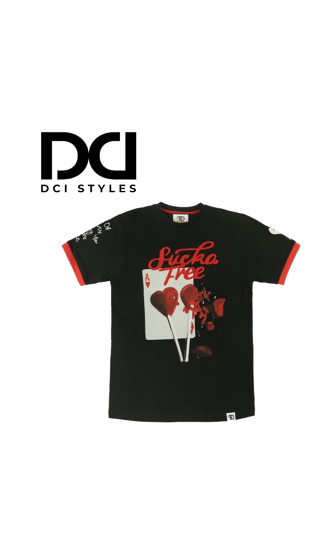 SUCKER FREE LOVE TEE - BLACK