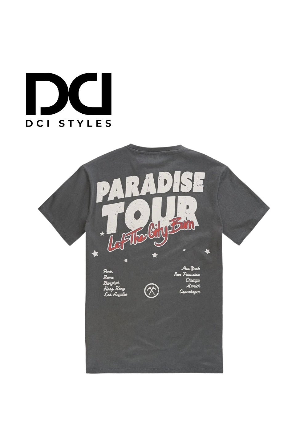 PARADISE TOUR T-SHIRT (CHARCOAL)