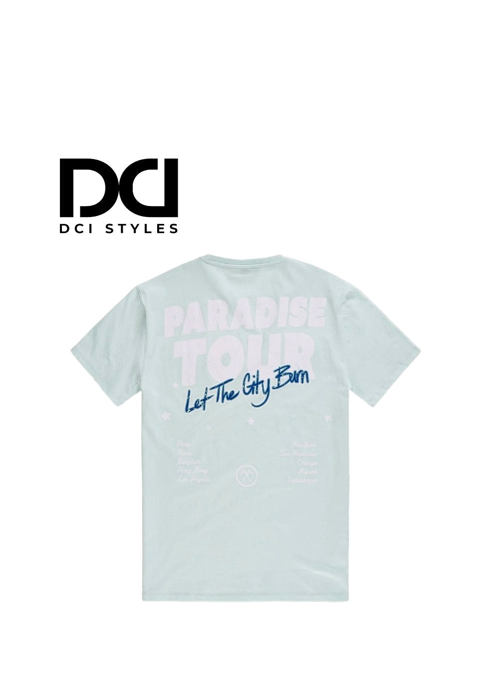 PARADISE TOUR T-SHIRT (POWDER BLUE)